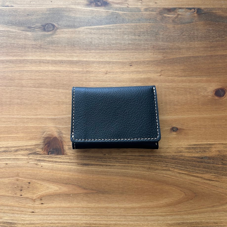 【訳あり品14】 ミニ財布 姫路レザーBLACK NC3783S