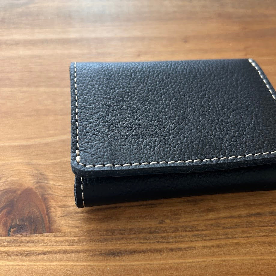 【訳あり品14】 ミニ財布 姫路レザーBLACK NC3783S