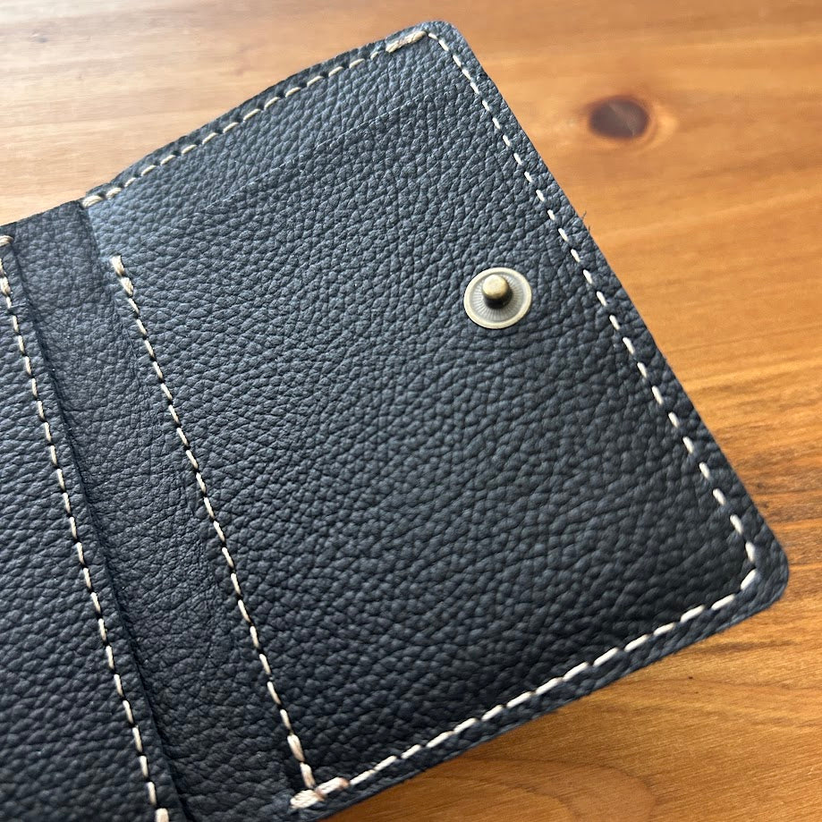 【訳あり品14】 ミニ財布 姫路レザーBLACK NC3783S