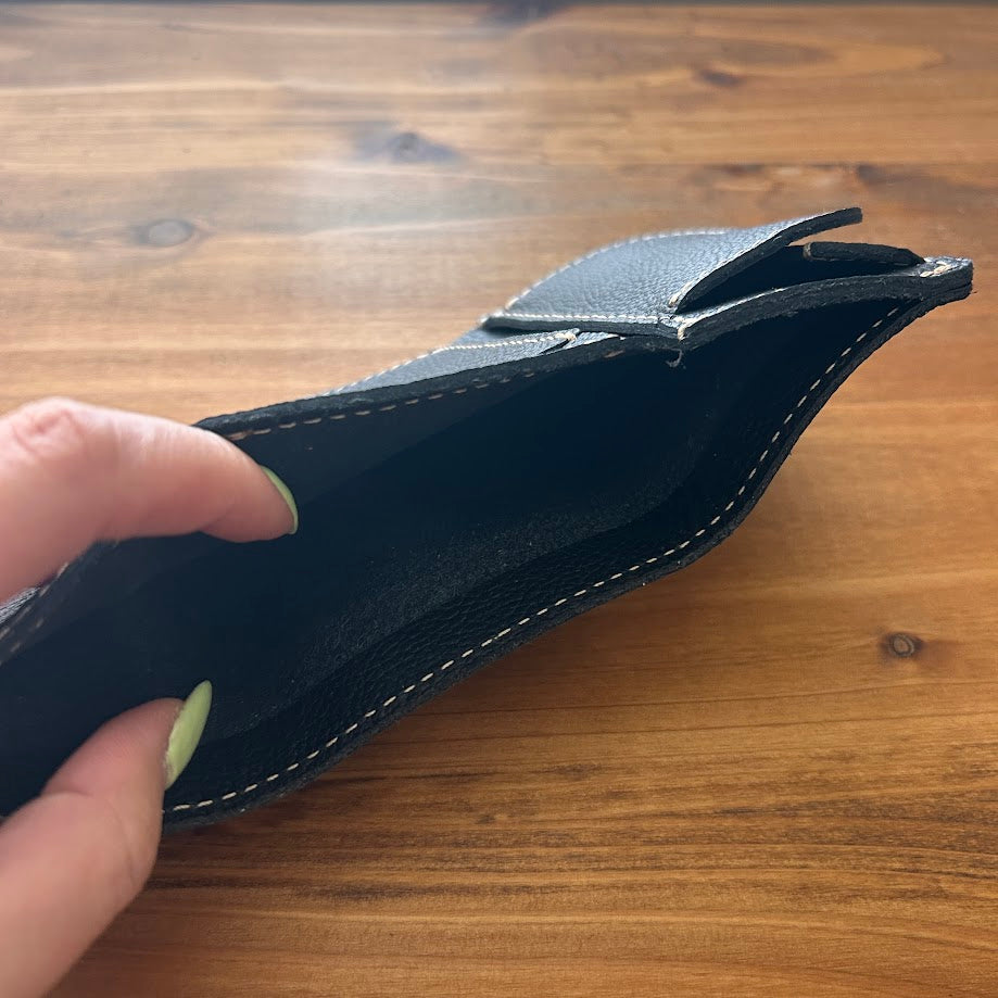 【訳あり品14】 ミニ財布 姫路レザーBLACK NC3783S