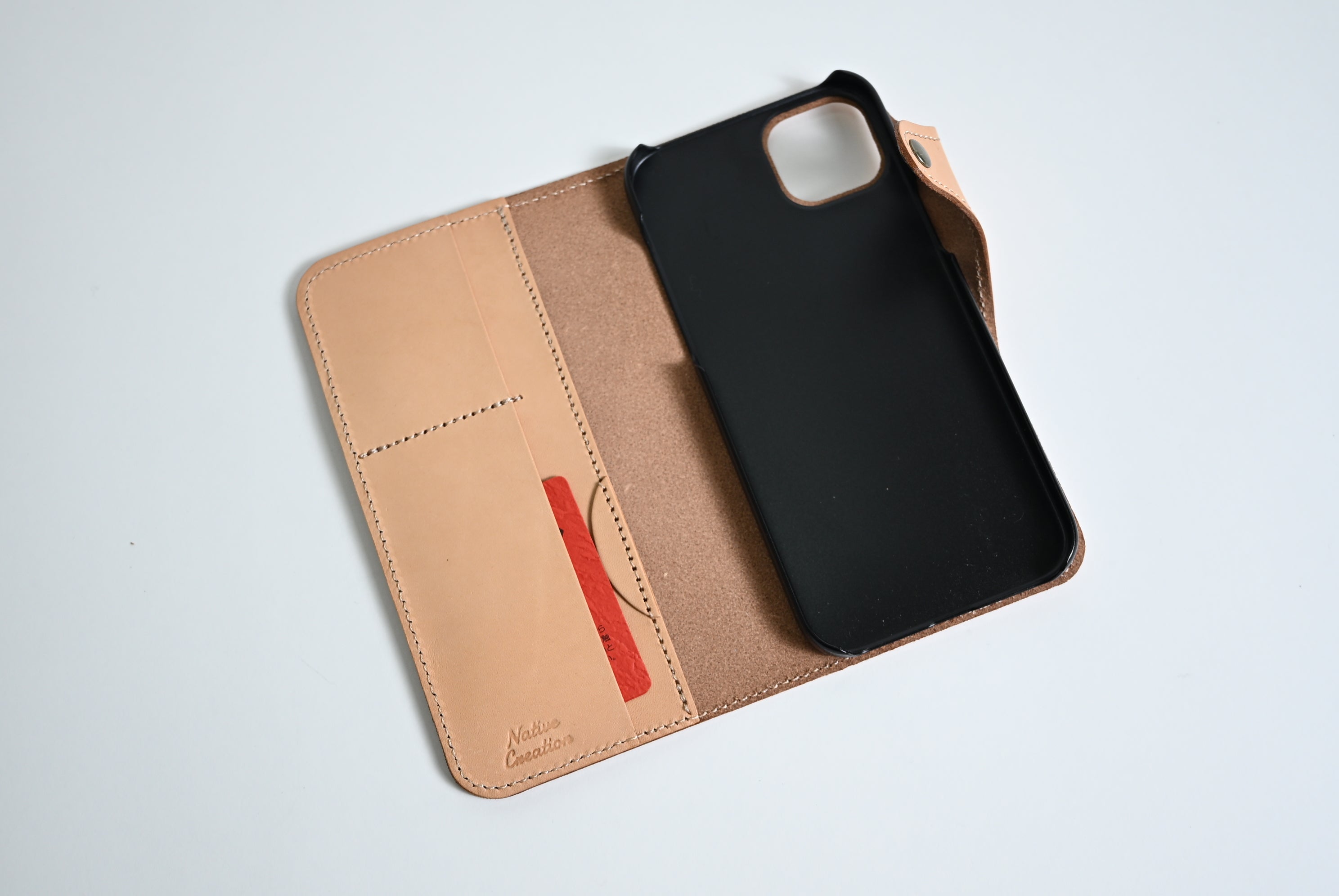 【訳あり品2】iPhone 15 Plus用ケース 栃木レザー NATURAL nc3937