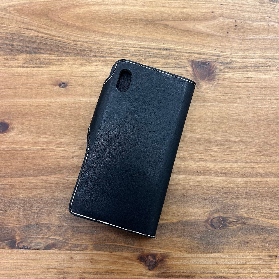 【訳あり品20】iPhone11ProMax用ケース 栃木レザー BLACK nc3923