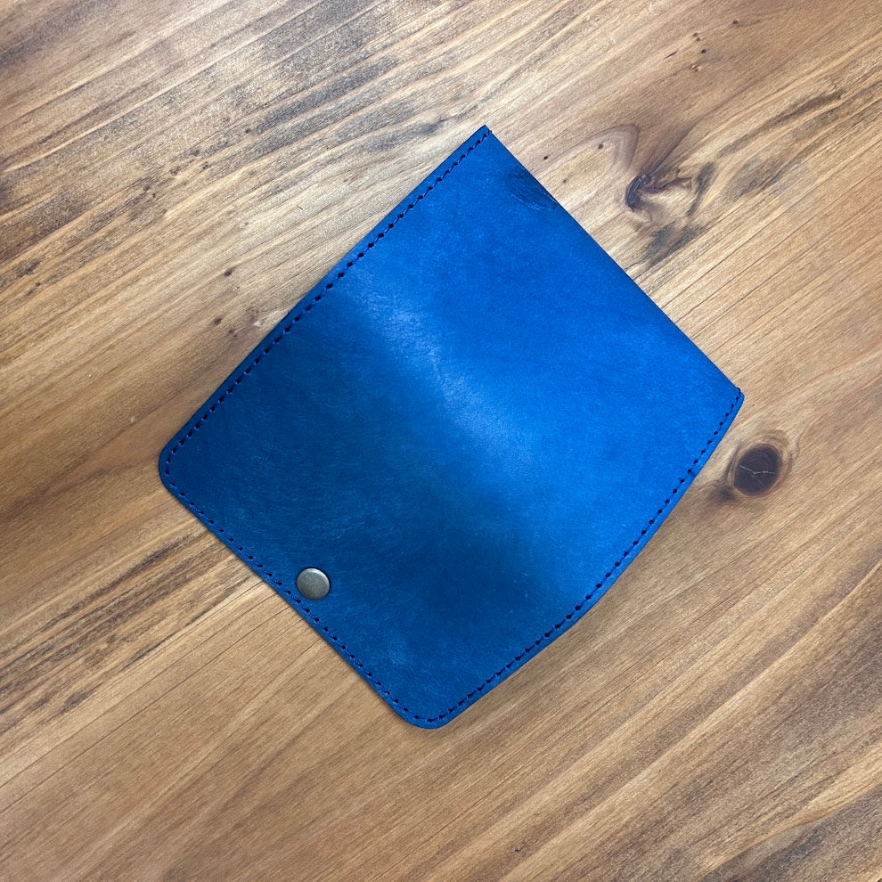 【訳あり品25】 ミニ財布 イタリアンレザー BLUE NC3742w
