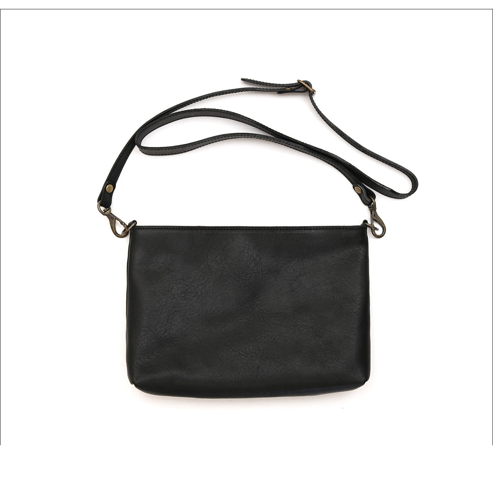 【浅型-小サイズ】栃木レザー シンプルを極めたレザーサコッシュ NC3419V