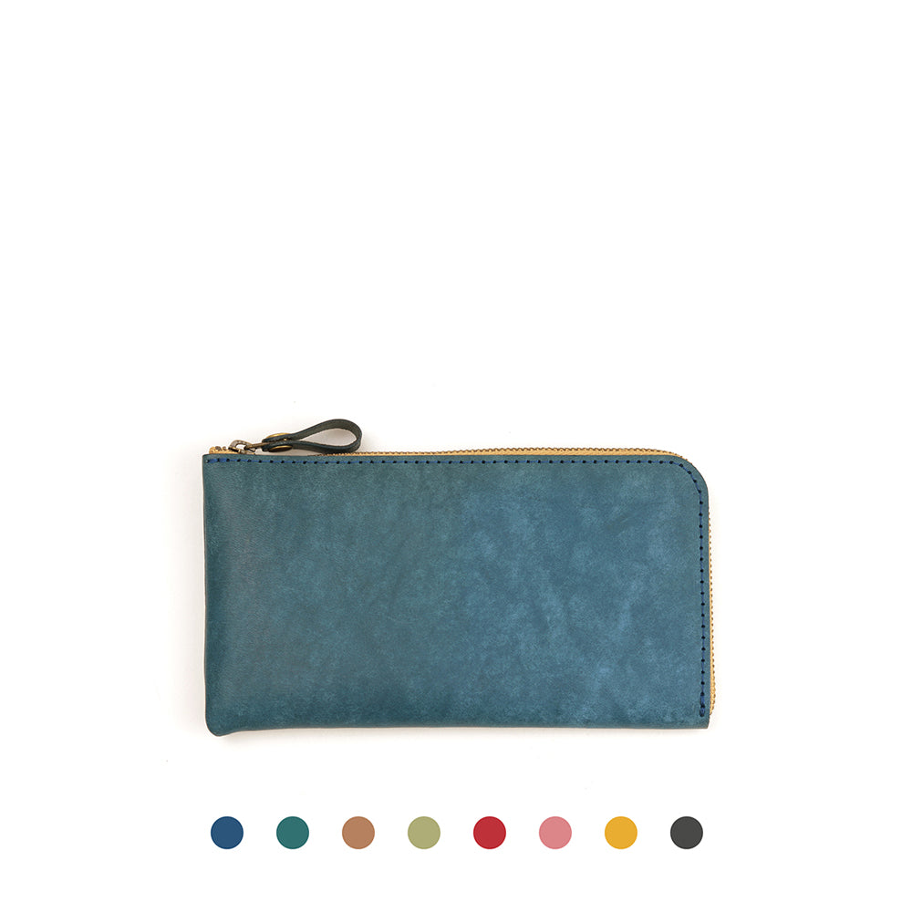 【訳あり品7】 L字ファスナー薄型長財布 イタリアンレザー NC3749w PINK