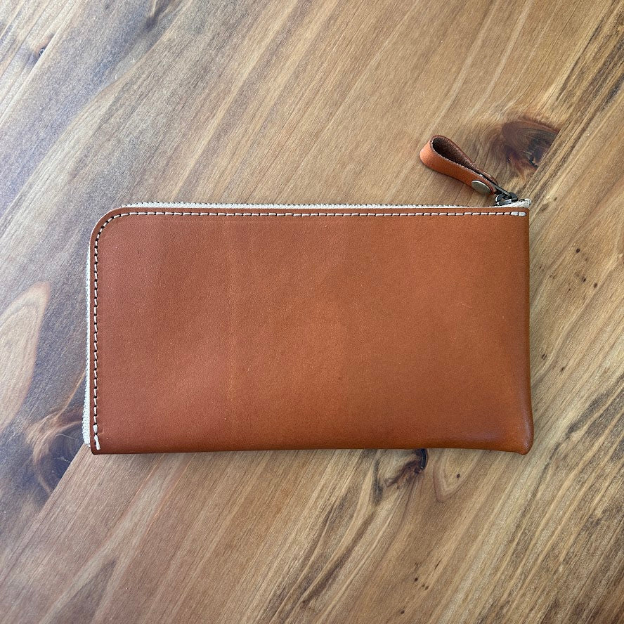 【訳あり品9】 L字ファスナー薄型長財布 栃木レザー BROWN NC3749