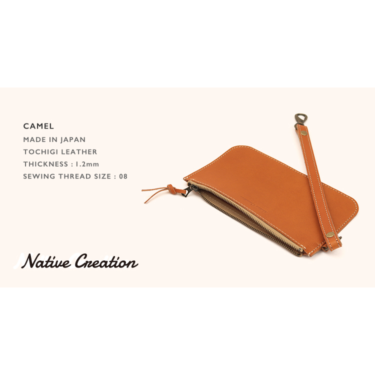 【レザーポーチ】栃木レザー NC3416V