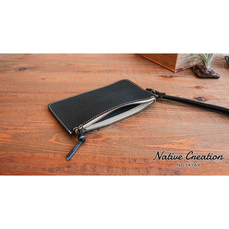 【レザーポーチ】栃木レザー NC3416V