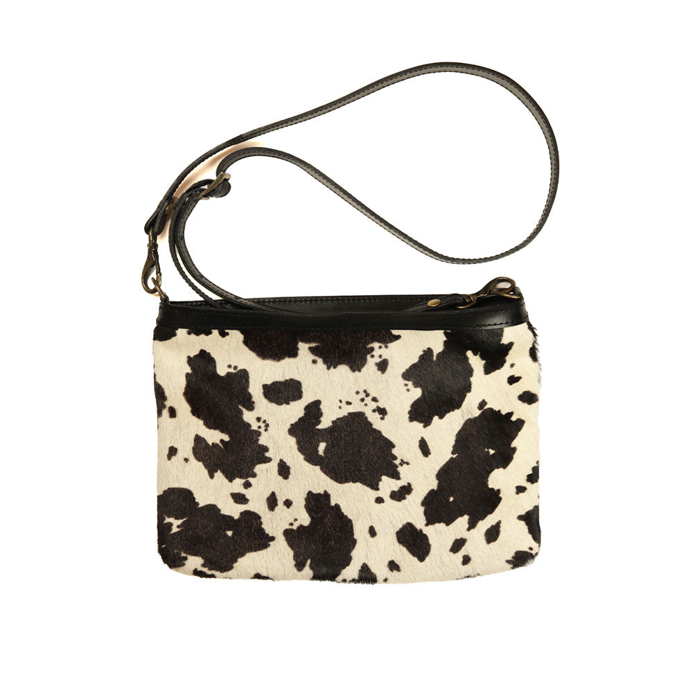 予約割20%実施中!【小サイズ】レザーファー(牛柄)サコッシュ NC3419FC