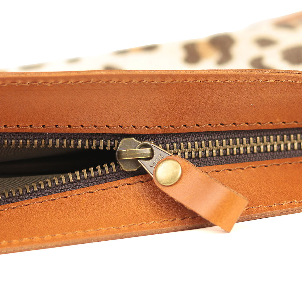 予約割20%実施中!【小サイズ】レザーファー(豹柄)サコッシュ NC3419FL