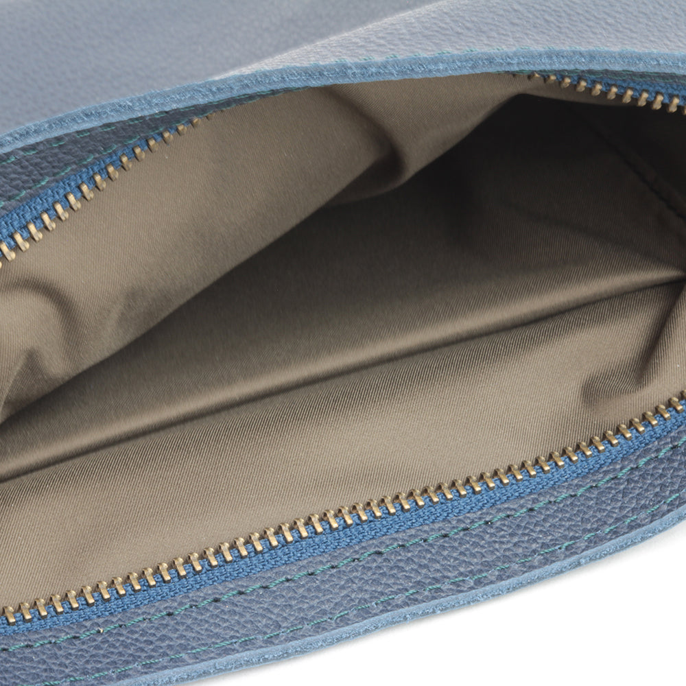 【浅型-中サイズ】姫路レザー シンプルを極めたレザーサコッシュ NC3420S