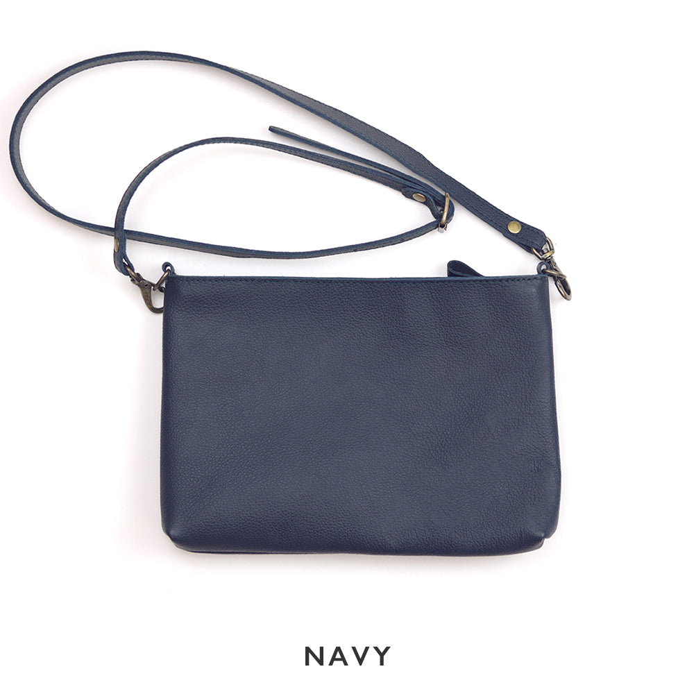 【浅型-中サイズ】姫路レザー シンプルを極めたレザーサコッシュ NC3420S