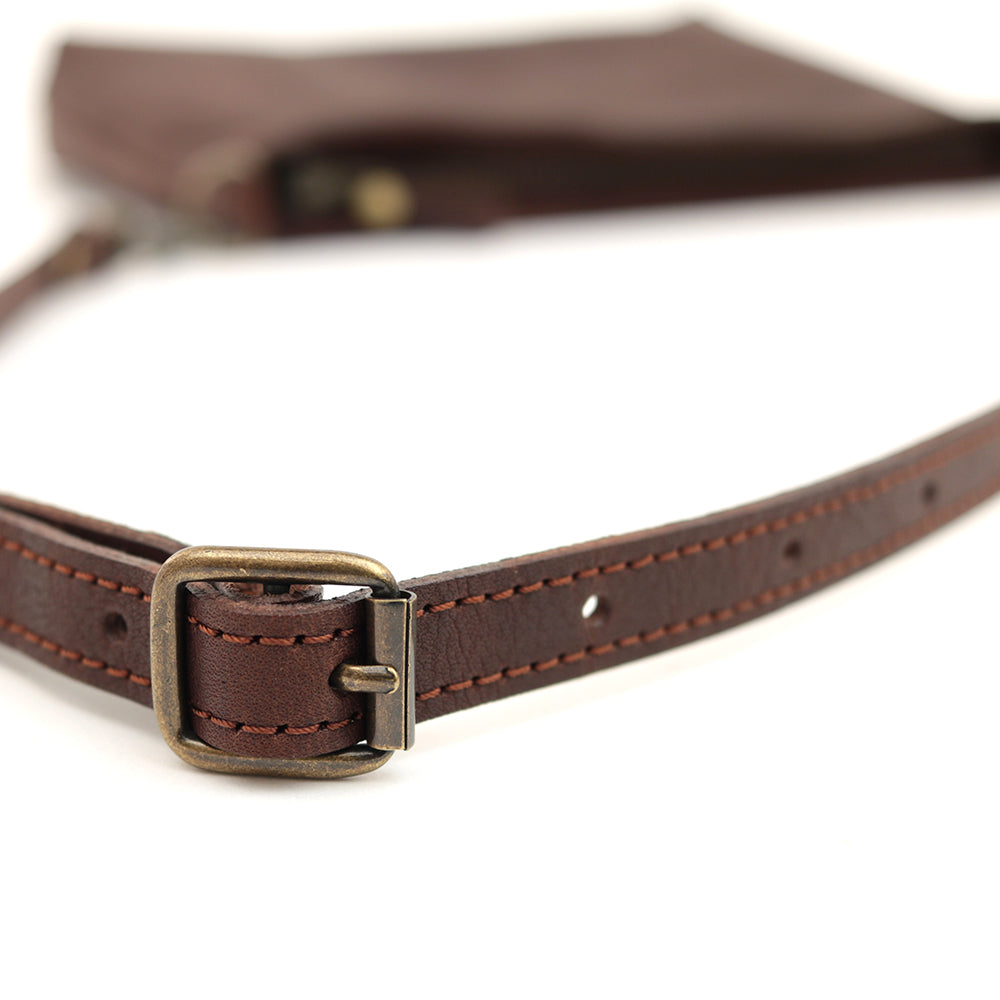 【浅型-中サイズ】栃木レザー シンプルを極めたレザーサコッシュ NC3420v