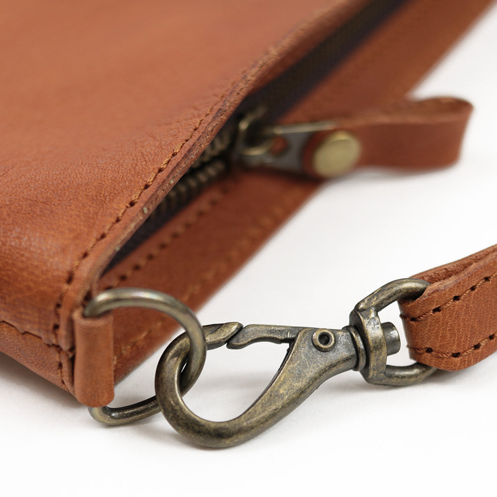 【浅型-中サイズ】栃木レザー シンプルを極めたレザーサコッシュ NC3420v