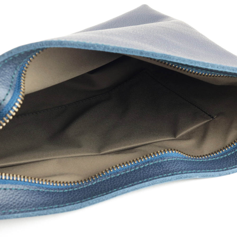 【深型-小サイズ】姫路レザー シンプルを極めたレザーサコッシュ NC3421s