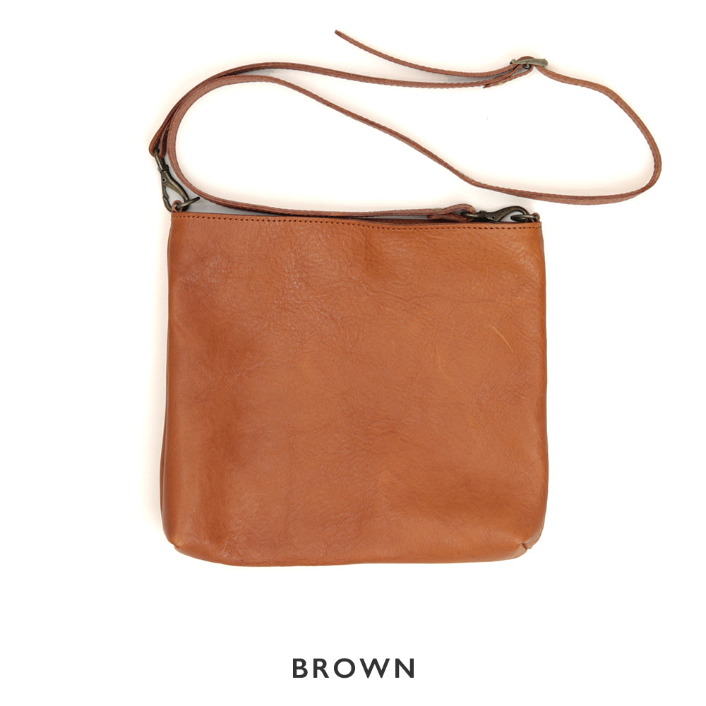 【深型-小サイズ】栃木レザー シンプルを極めたレザーサコッシュ NC3421v