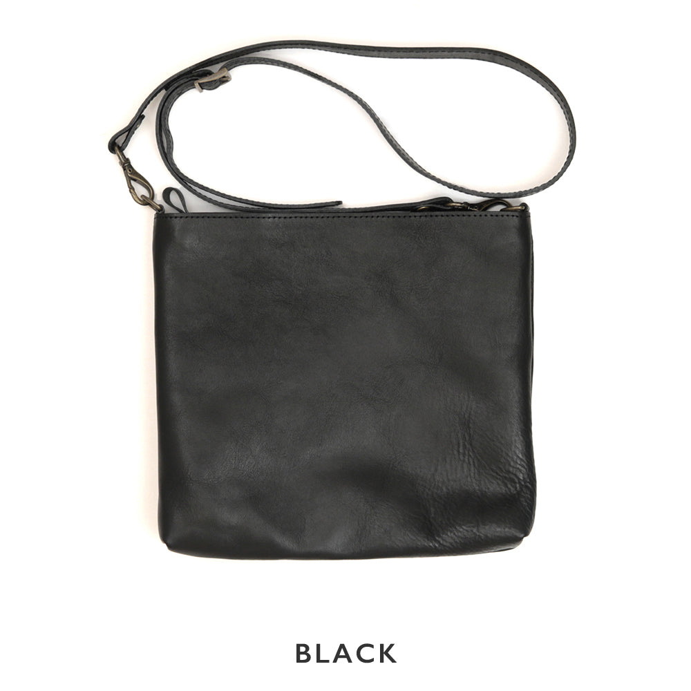 【深型-小サイズ】栃木レザー シンプルを極めたレザーサコッシュ NC3421v