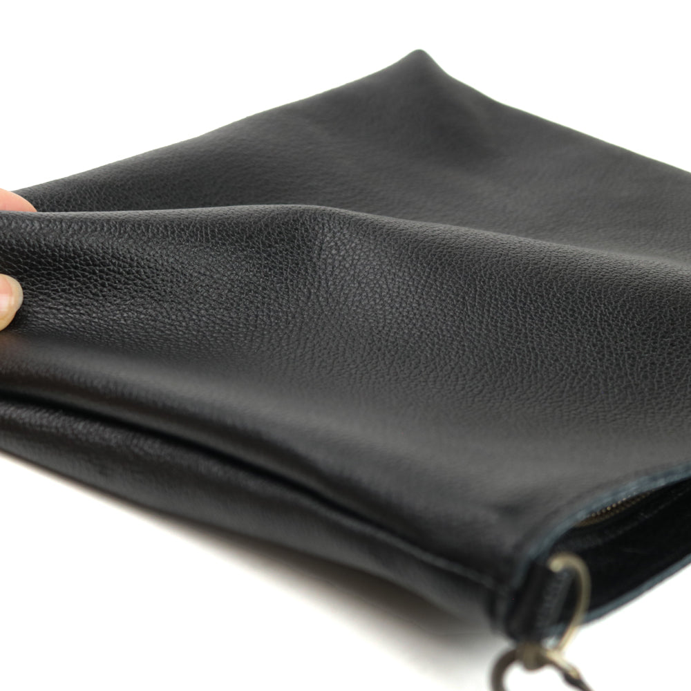 【深型-中サイズ】姫路レザー シンプルを極めたレザーサコッシュ NC3422s