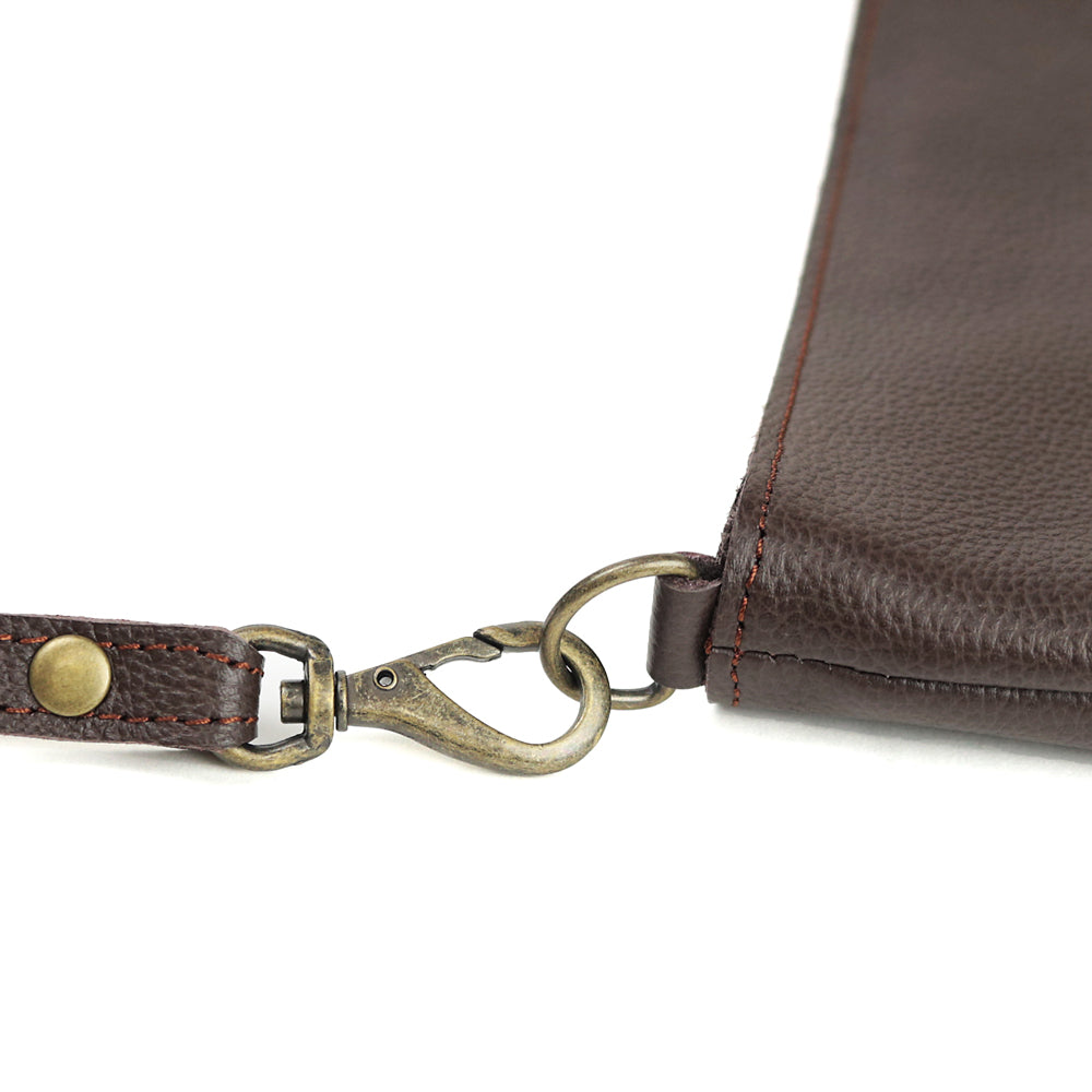 【深型-中サイズ】姫路レザー シンプルを極めたレザーサコッシュ NC3422s