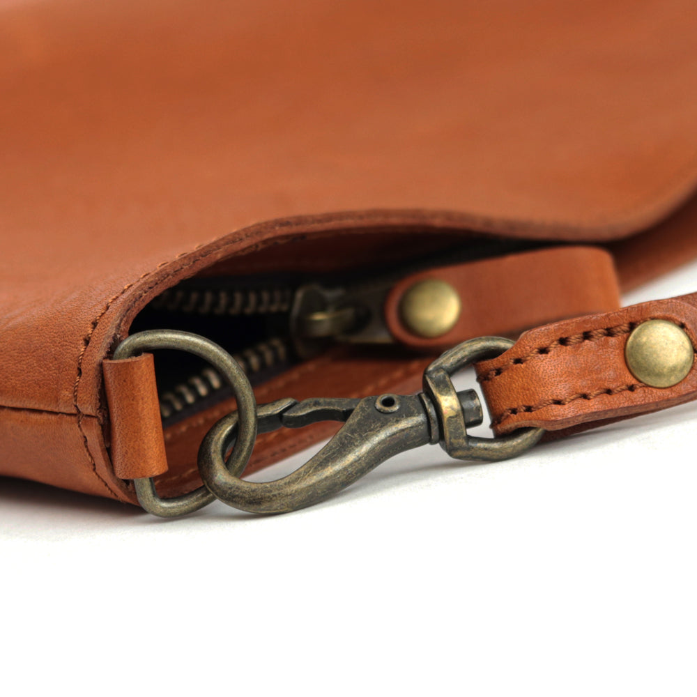 【深型-中サイズ】栃木レザー シンプルを極めたレザーサコッシュ NC3422v