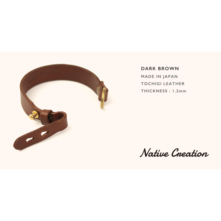 Two-step size adjustable leather bracelet NC3609