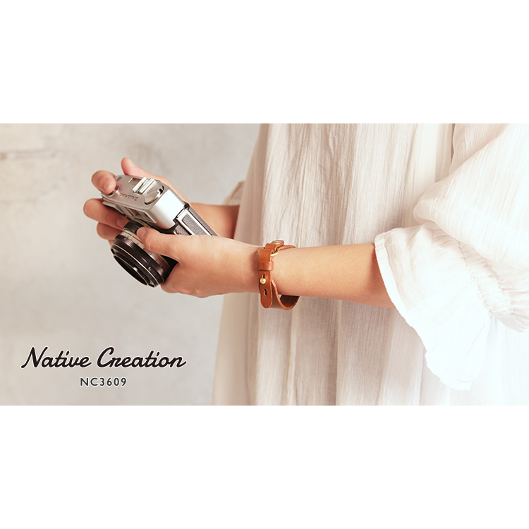 Two-step size adjustable leather bracelet NC3609
