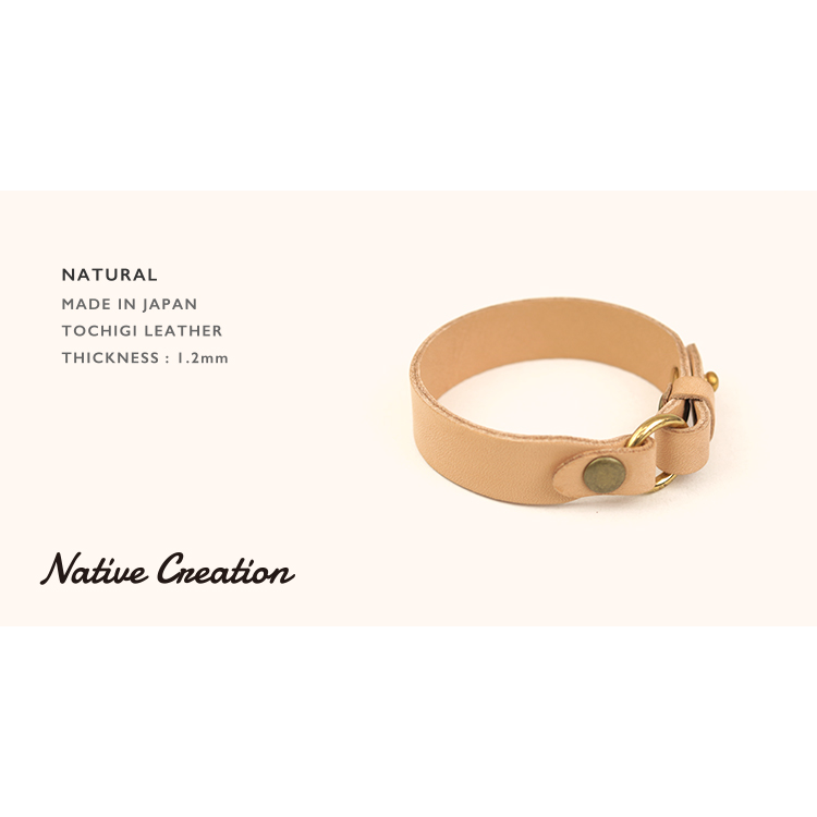 Two-step size adjustable leather bracelet NC3609