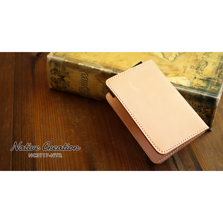 ナチュラルレザー パス・カードケース NC3717-NTR