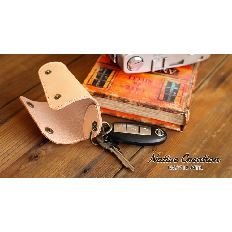 キーケース 栃木レザーナチュラル NC3718-NTR