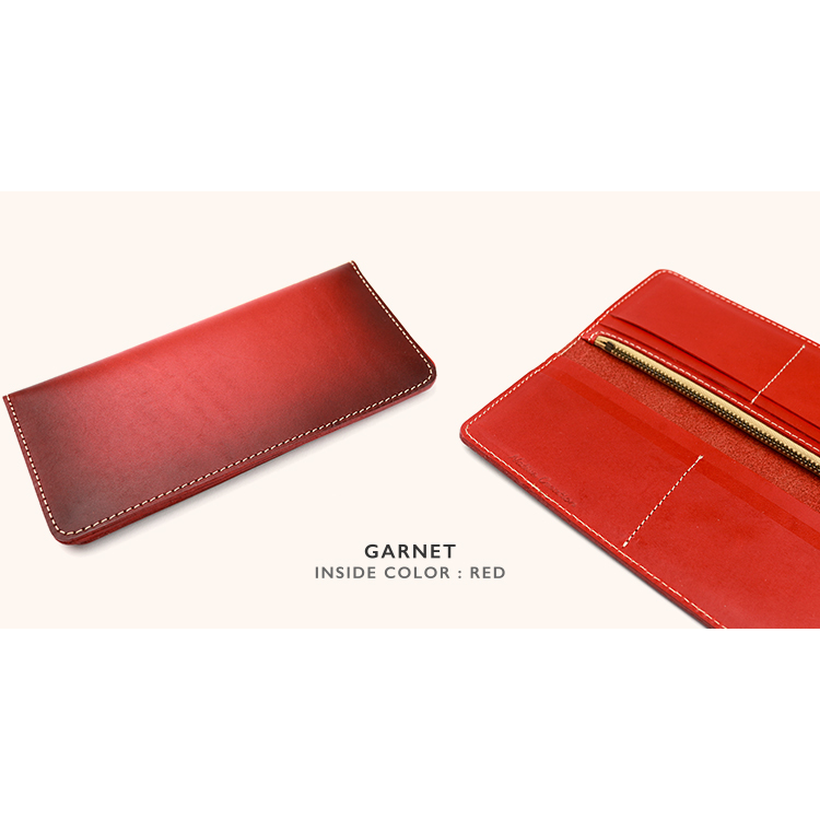 Antique dyed smart long wallet NC3730D