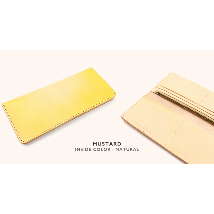 Antique dyed smart long wallet NC3730D