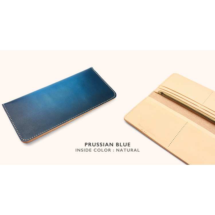 Antique dyed smart long wallet NC3730D