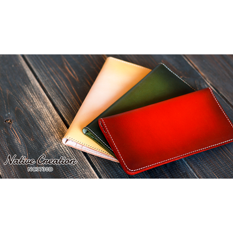Antique dyed smart long wallet NC3730D