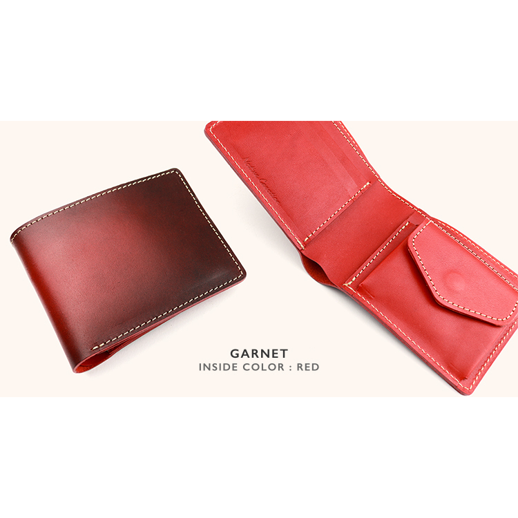 Antique dyed bi-fold wallet NC3731D