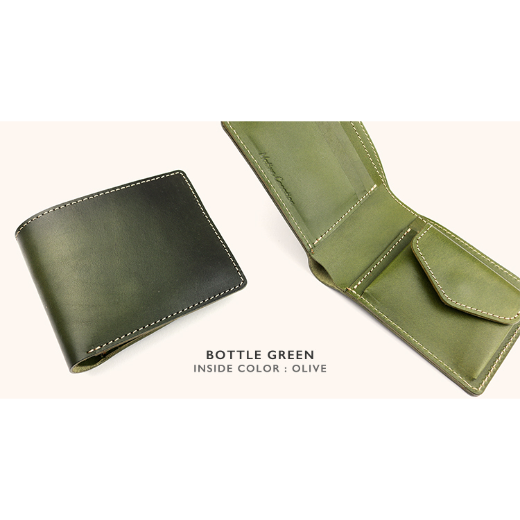 Antique dyed bi-fold wallet NC3731D