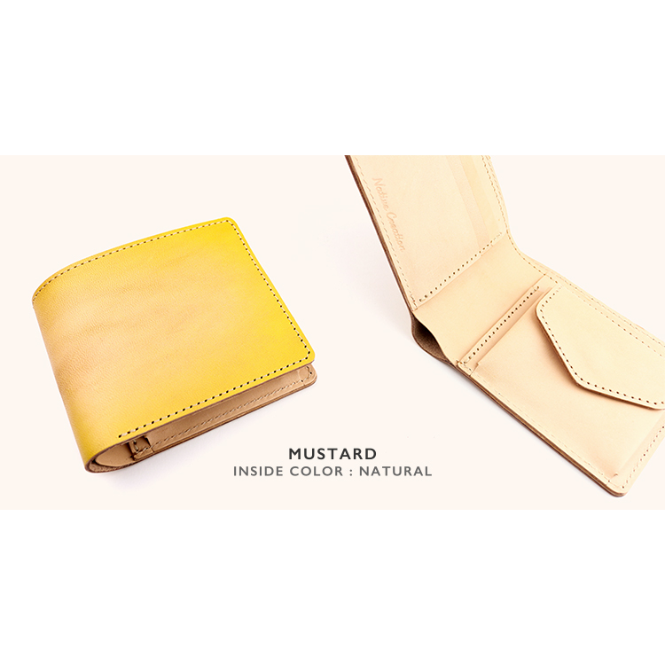 Antique dyed bi-fold wallet NC3731D