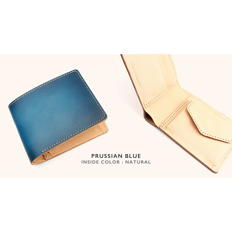 Antique dyed bi-fold wallet NC3731D