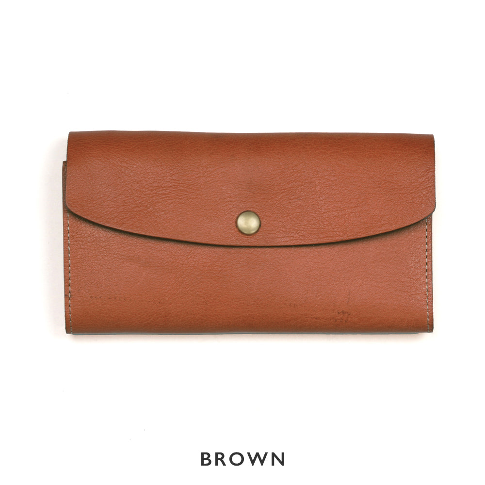 【三つ折りロングウォレット】 栃木レザー ソフトシュリンク NC3738