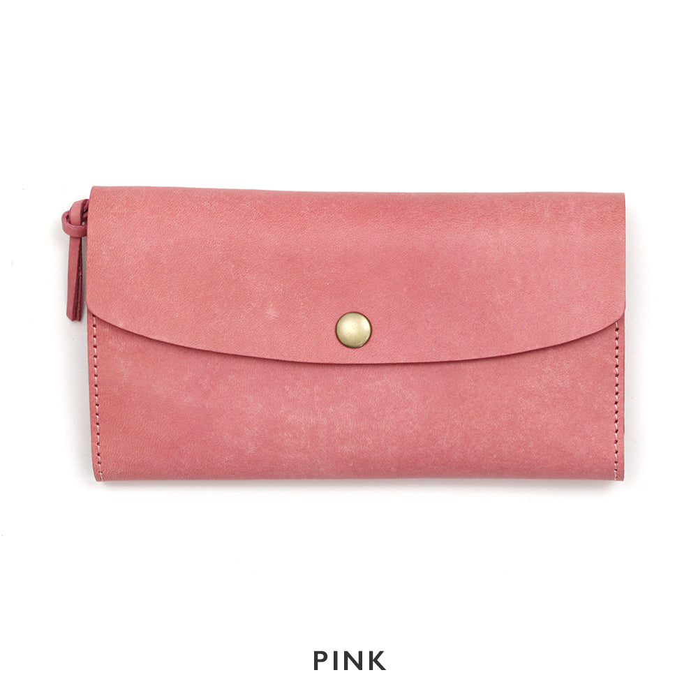 Italian leather tri-fold long wallet NC3738W