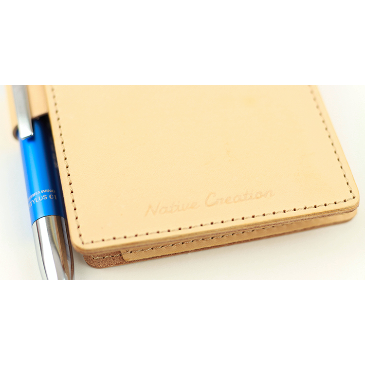 ナチュラルレザー メモパッドカバー ( RHODIA No.11 専用 ) 栃木レザー NC3741-NTR