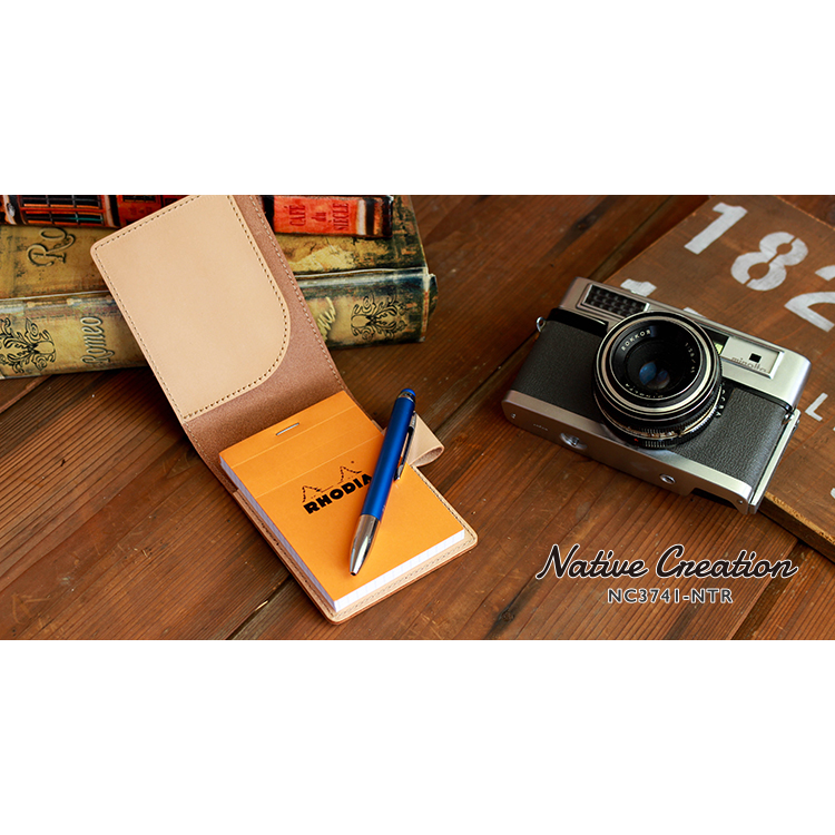 ナチュラルレザー メモパッドカバー ( RHODIA No.11 専用 ) 栃木レザー NC3741-NTR