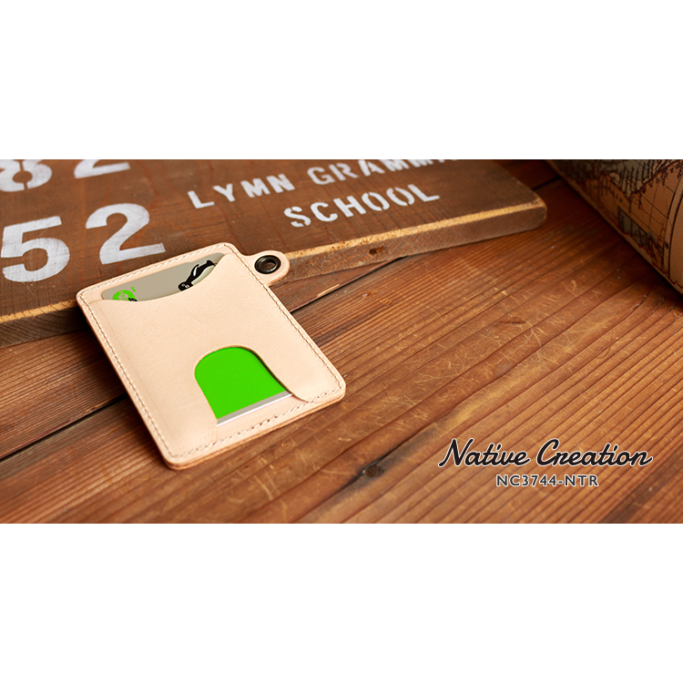 【両面式】栃木レザー カード・パスケース NC3744-NTR