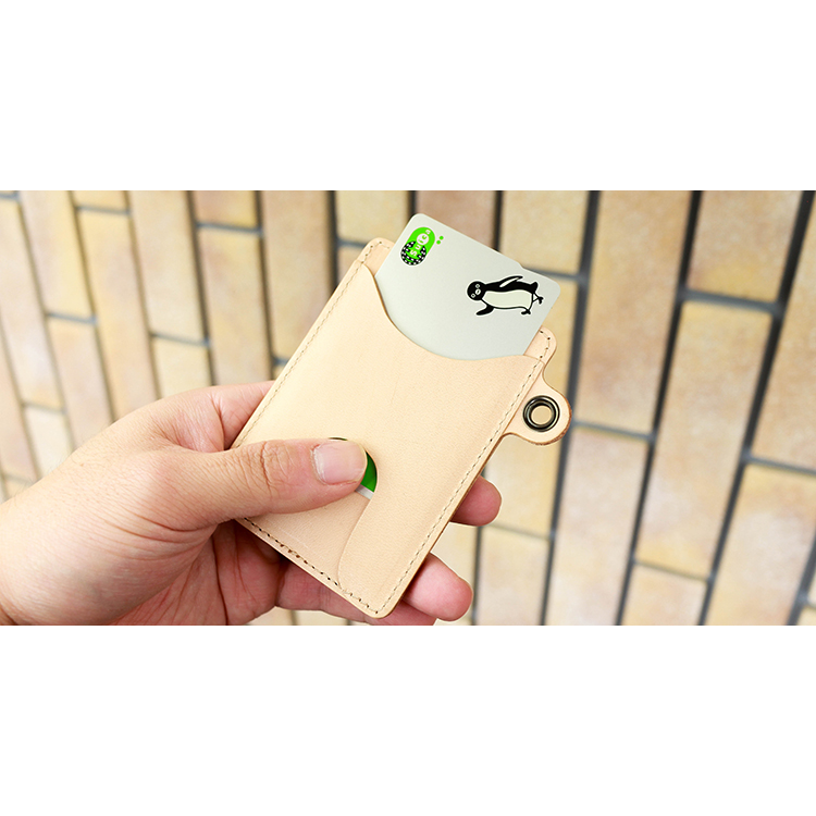 【両面式】栃木レザー カード・パスケース NC3744-NTR