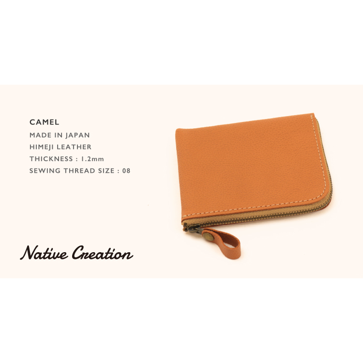 L字ファスナー薄型ミニ財布 姫路レザー NC3746S