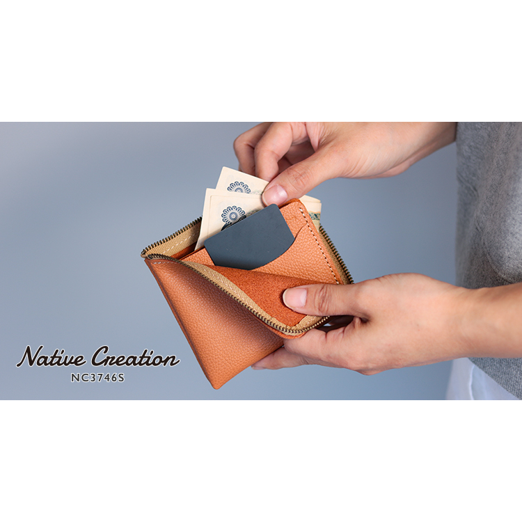 【L字ファスナーコンパクト財布】姫路レザー NC3746S|Native Creation(ネイティブクリエーション)公式オンラインショップ