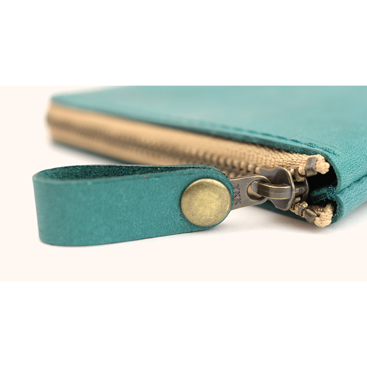 【L字ファスナーコンパクト財布】イタリアンレザー NC3746w