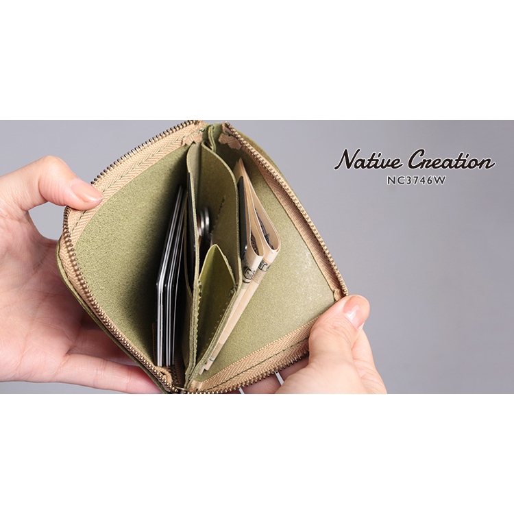 L字ファスナーミニ薄型財布 NC3746w