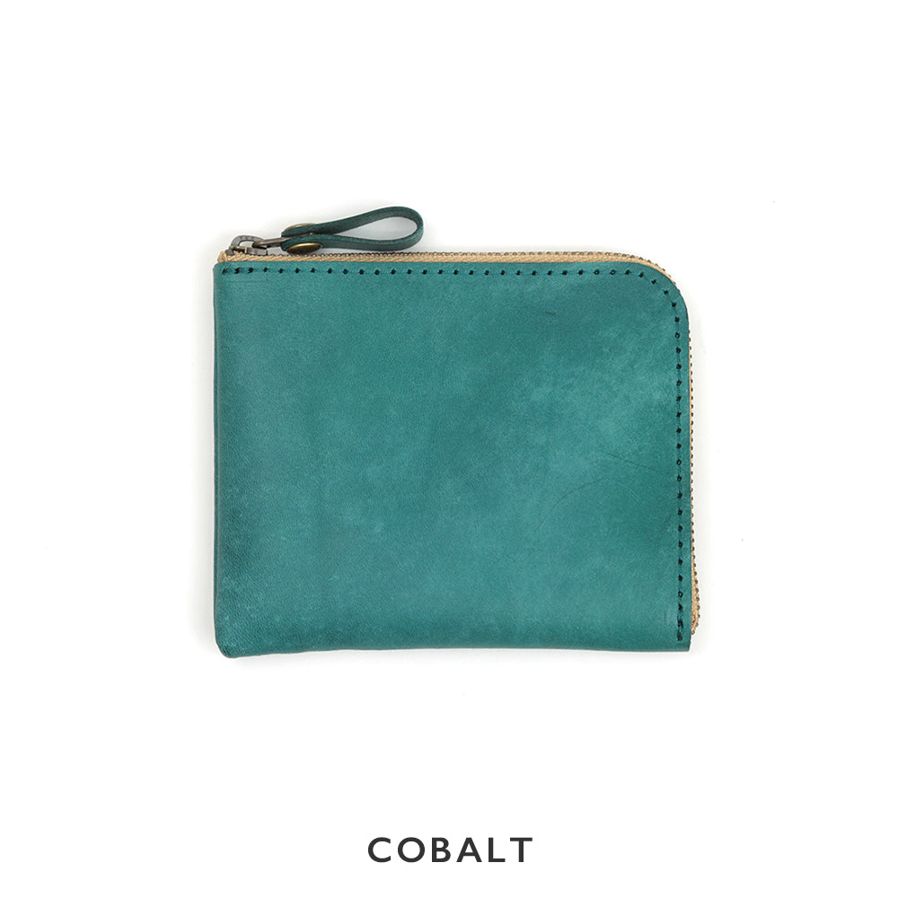 【L字ファスナーコンパクト財布】イタリアンレザー NC3746w