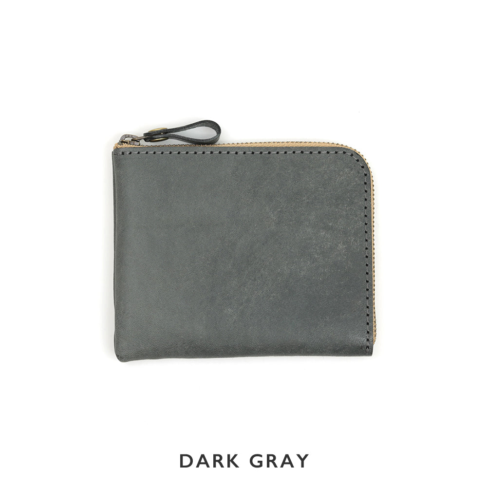 【L字ファスナーコンパクト財布】イタリアンレザー NC3746w