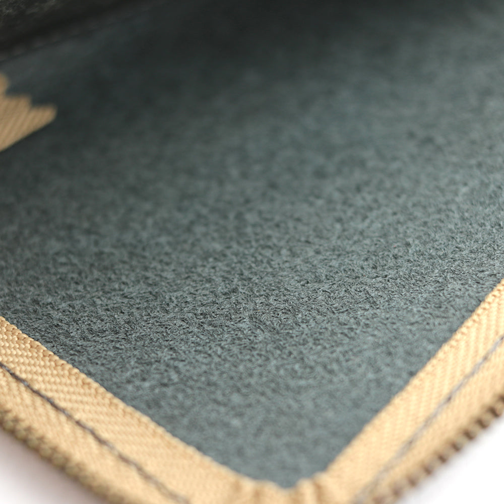 L-shaped zipper thin long wallet NC3749w